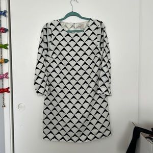 J crew geometric printed dress
